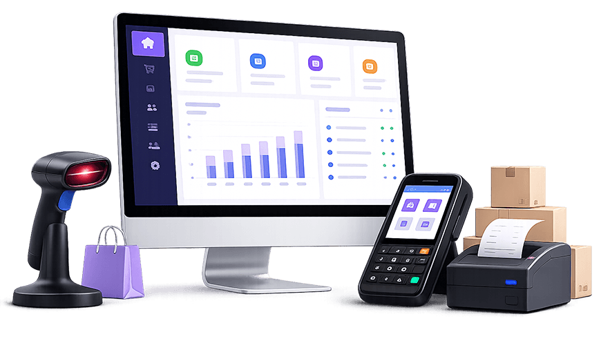 Warehousing dashboard on desktop, mobile and handheld terminal